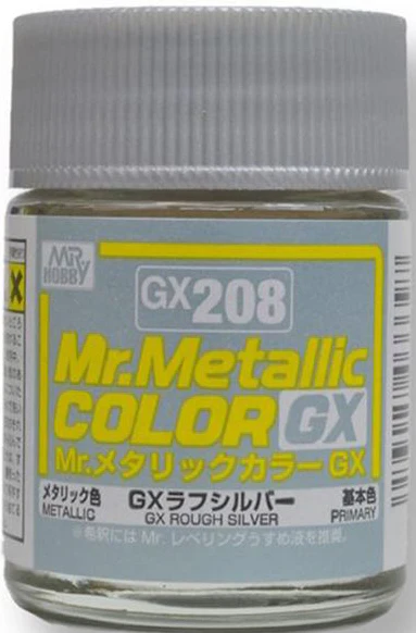 GX208 Mr. Metallic Color GX Metal Rough Silver - Image 2