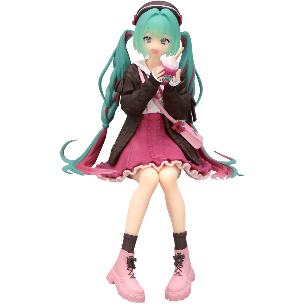 Noodle Stopper Figure: Hatsune Miku Autumn Date Pink Color Ver.