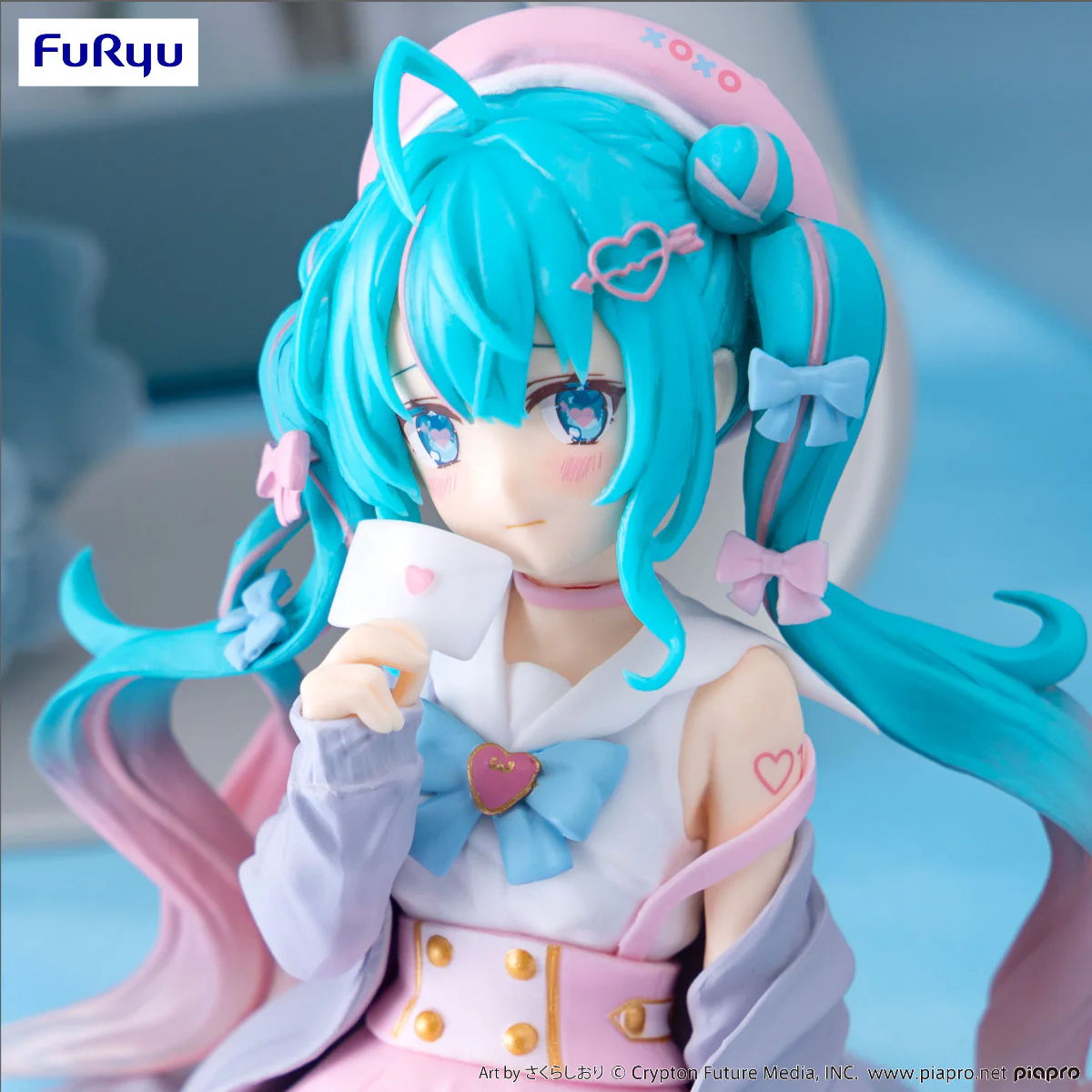 Noodle Stopper Figure: Hatsune Miku Love Sailor Grey Color Ver. - Image 4