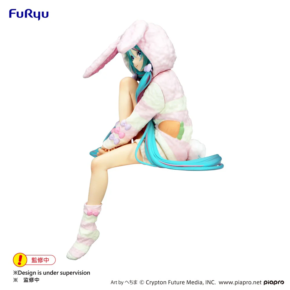 Noodle Stopper Figure: Hatsune Miku Rabbit Ear Hood Pajama Ver. - Image 3