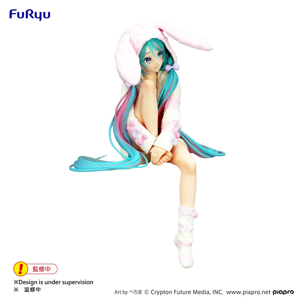 Noodle Stopper Figure: Hatsune Miku Rabbit Ear Hood Pajama Ver. - Image 5