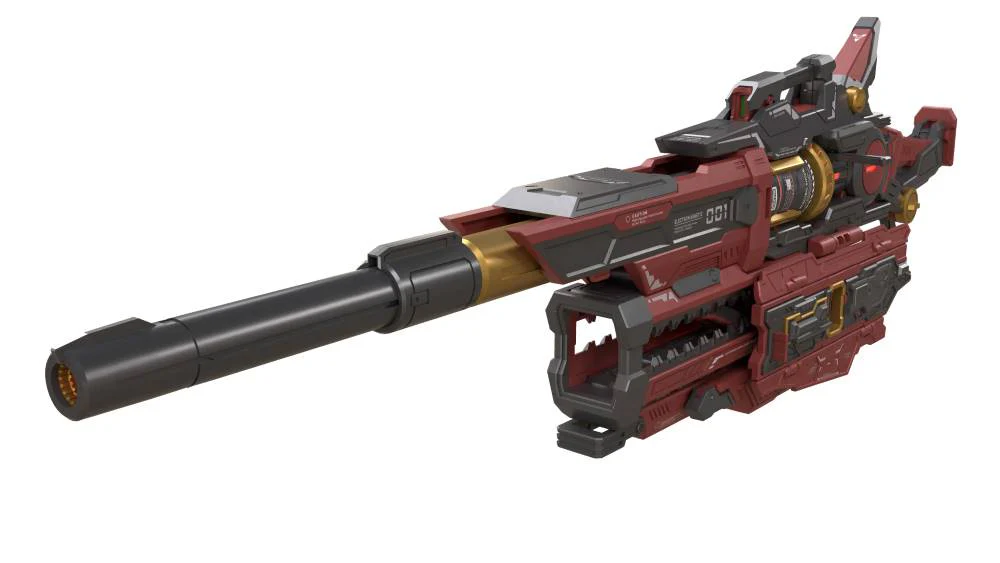 Heavy Electromagnetic Rail Gun Model Kit (Red Version) - Image 9