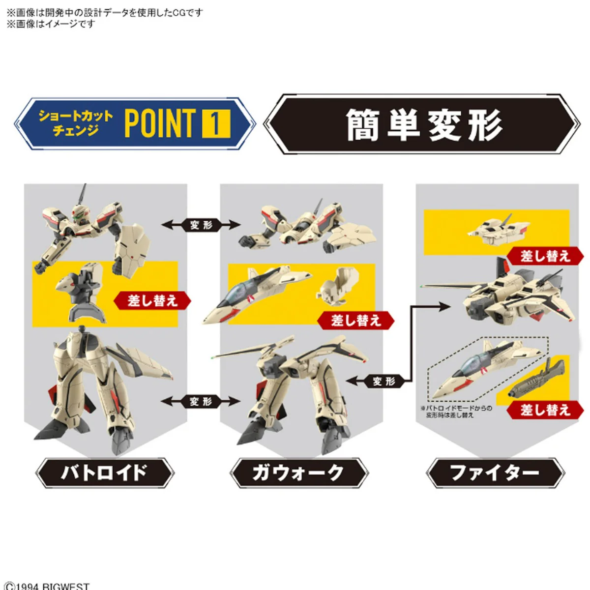 HG 1/100 Variable Fighter YF-19 - Image 10