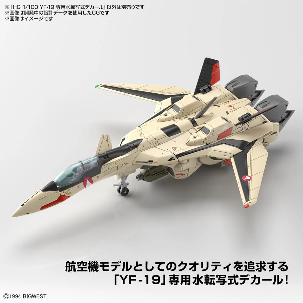 HG 1/100 YF-19 Water-Slide Decals - Image 2