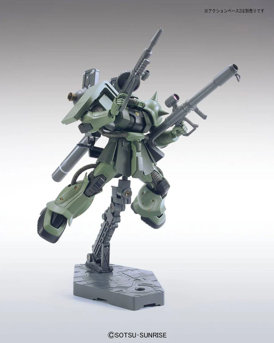 HG MS-06 Zaku II + Big Gun Set (Gundam Thunderbolt Anime Ver.) - Image 10