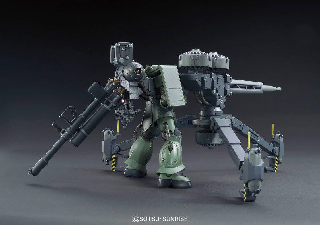 HG MS-06 Zaku II + Big Gun Set (Gundam Thunderbolt Anime Ver.) - Image 3