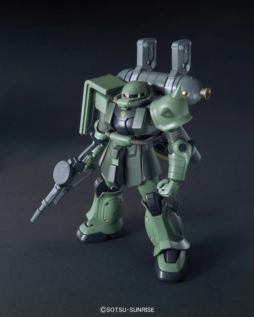 HG MS-06 Zaku II + Big Gun Set (Gundam Thunderbolt Anime Ver.) - Image 6