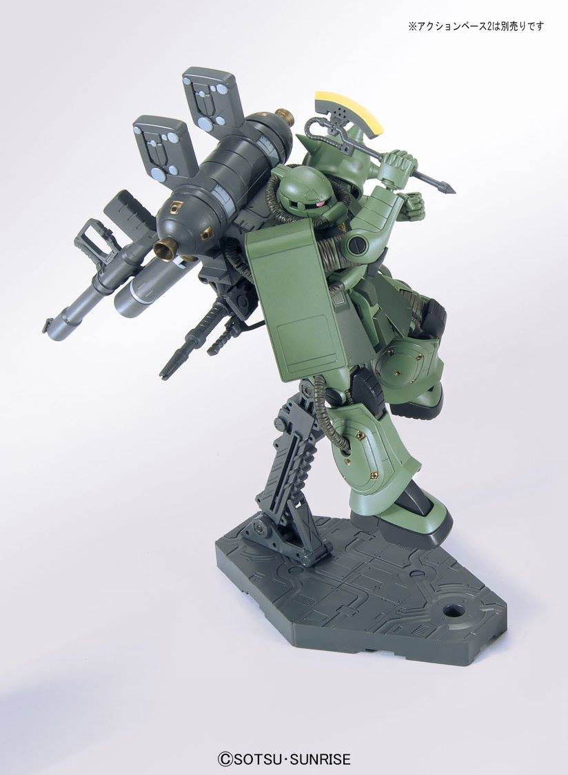 HG MS-06 Zaku II + Big Gun Set (Gundam Thunderbolt Anime Ver.) - Image 8