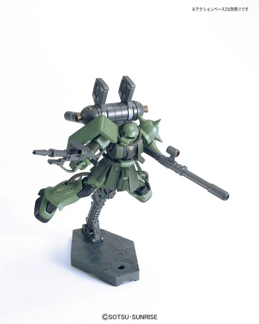 HG MS-06 Zaku II + Big Gun Set (Gundam Thunderbolt Anime Ver.) - Image 9