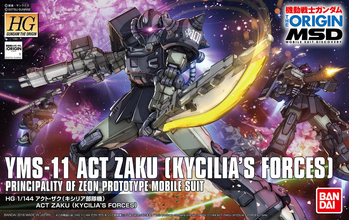 HG YMS-11 Act Zaku Kycilia Forces Custom (Gundam The Origin Ver.) - Image 8