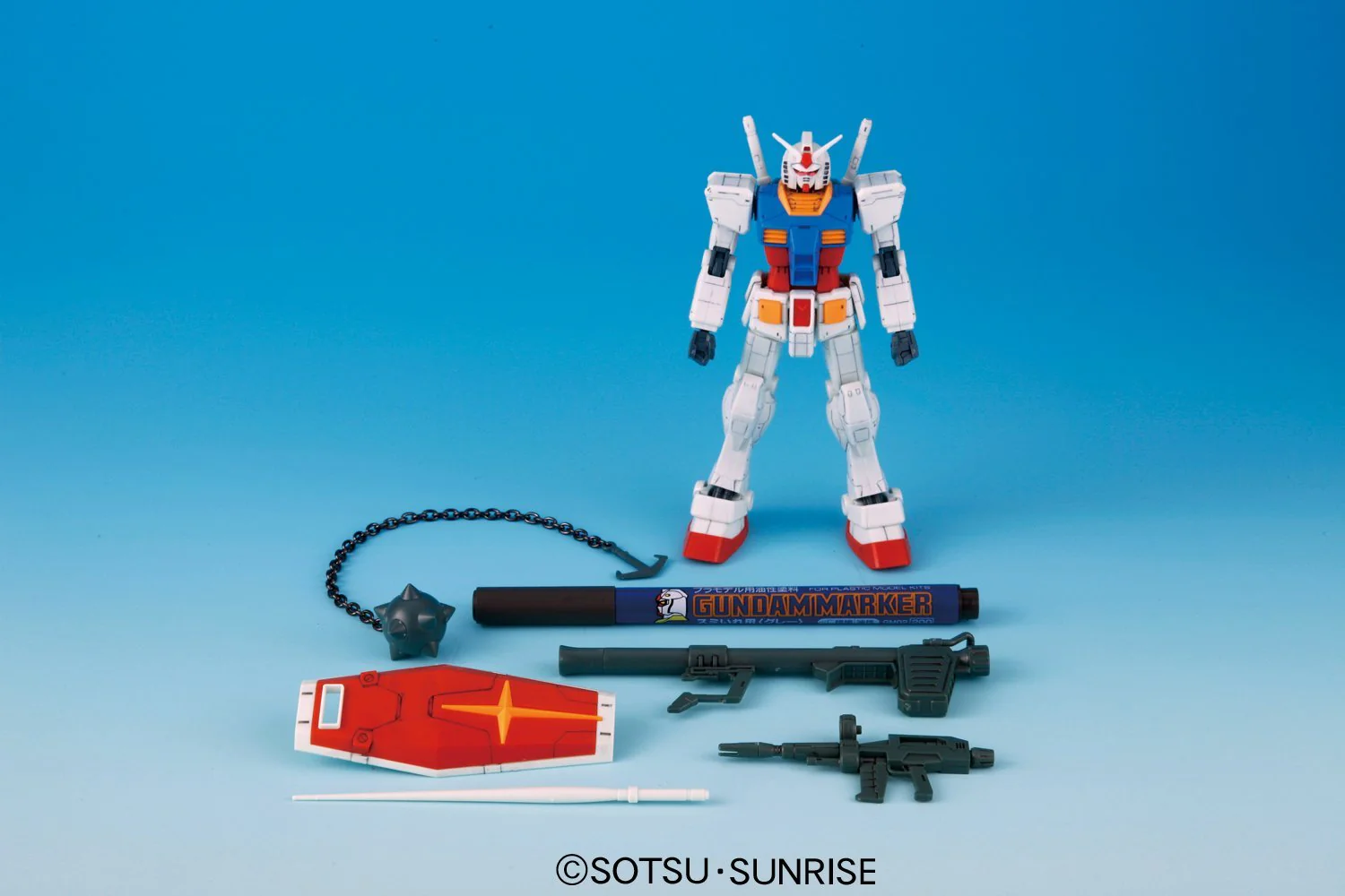 HGUC Gunpla Starter Set 2: Gundam Ver.G30th & Gundam Marker - Image 2