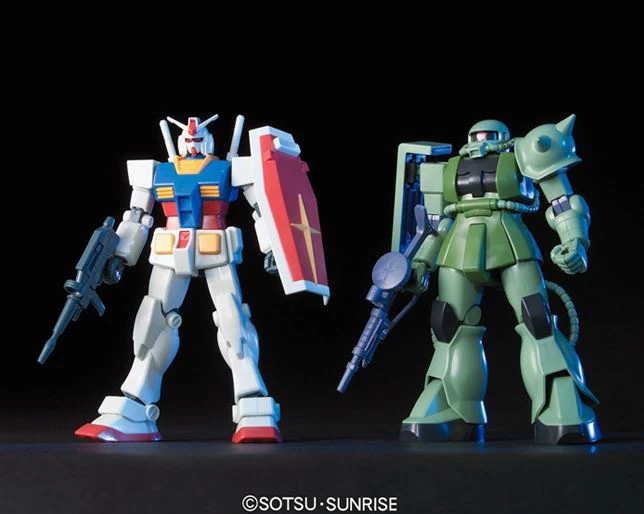HGUC Gunpla Starter Set: Gundam Vs. Zaku II - Image 2