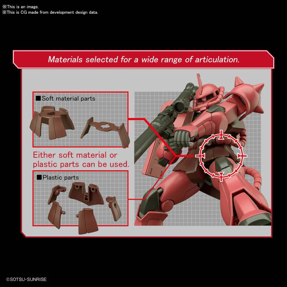 HGUC MS-06S Zaku II Char Custom Revive - Image 9