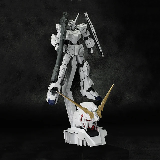 HGUC RX-0 Unicorn Gundam (Unicorn mode) + Unicorn Head Limited Edition - Image 2