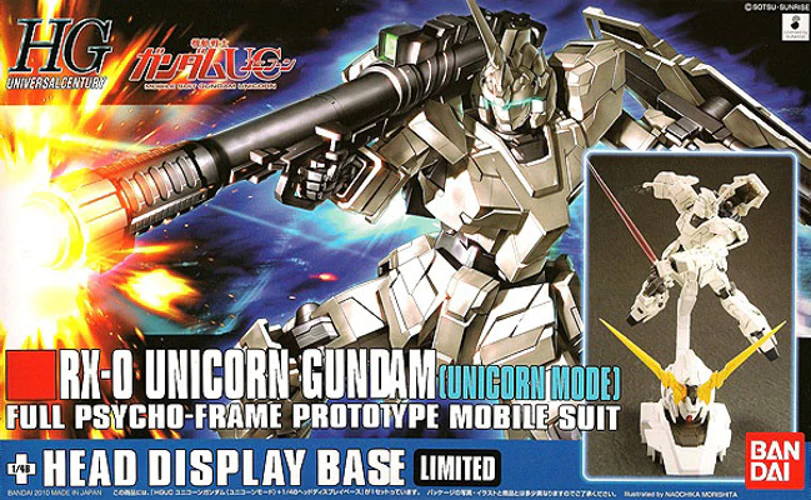 HGUC RX-0 Unicorn Gundam (Unicorn mode) + Unicorn Head Limited Edition - Image 3