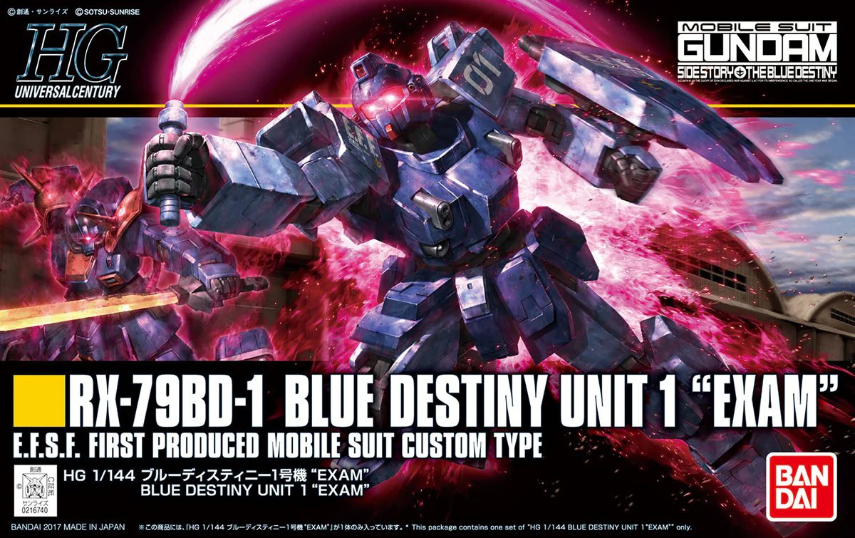 HGUC RX-79BD-1 Blue Destiny Unit 1 EXAM - Image 9