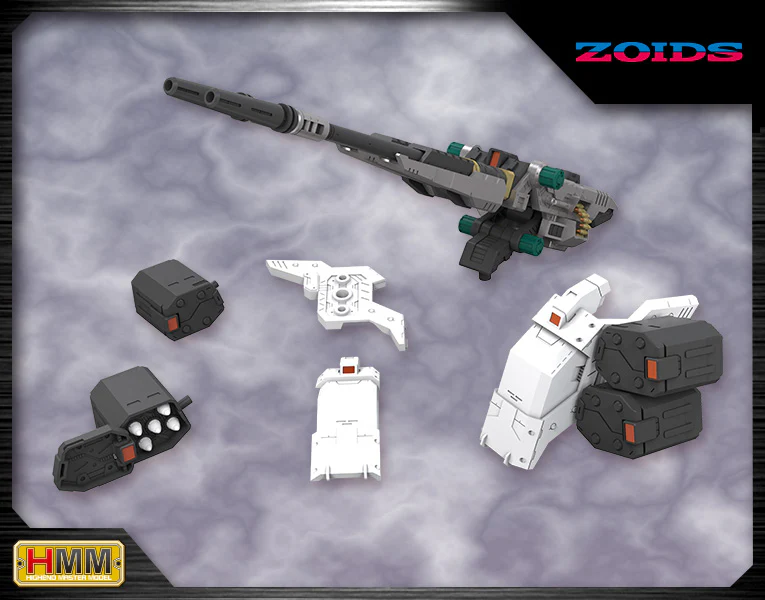HMM Zoids Customize Parts Dual Sniper Rifle & AZ Five Launch Missile System Set - Image 2