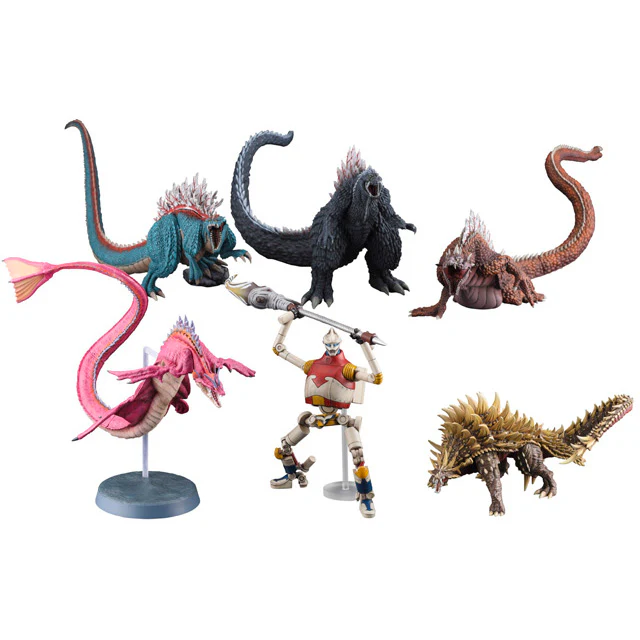 Hyper Modeling Series GODZILLA Singular Point Trading Figures (set)