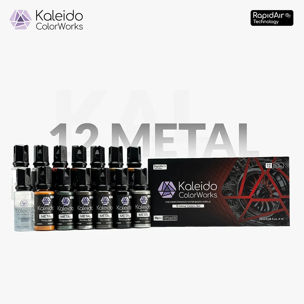 Kaleido ColorWorks 12 Color Metal Set Acrylic