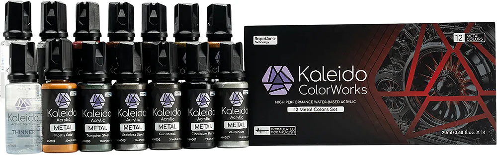 Kaleido ColorWorks 12 Color Metal Set Acrylic - Image 2