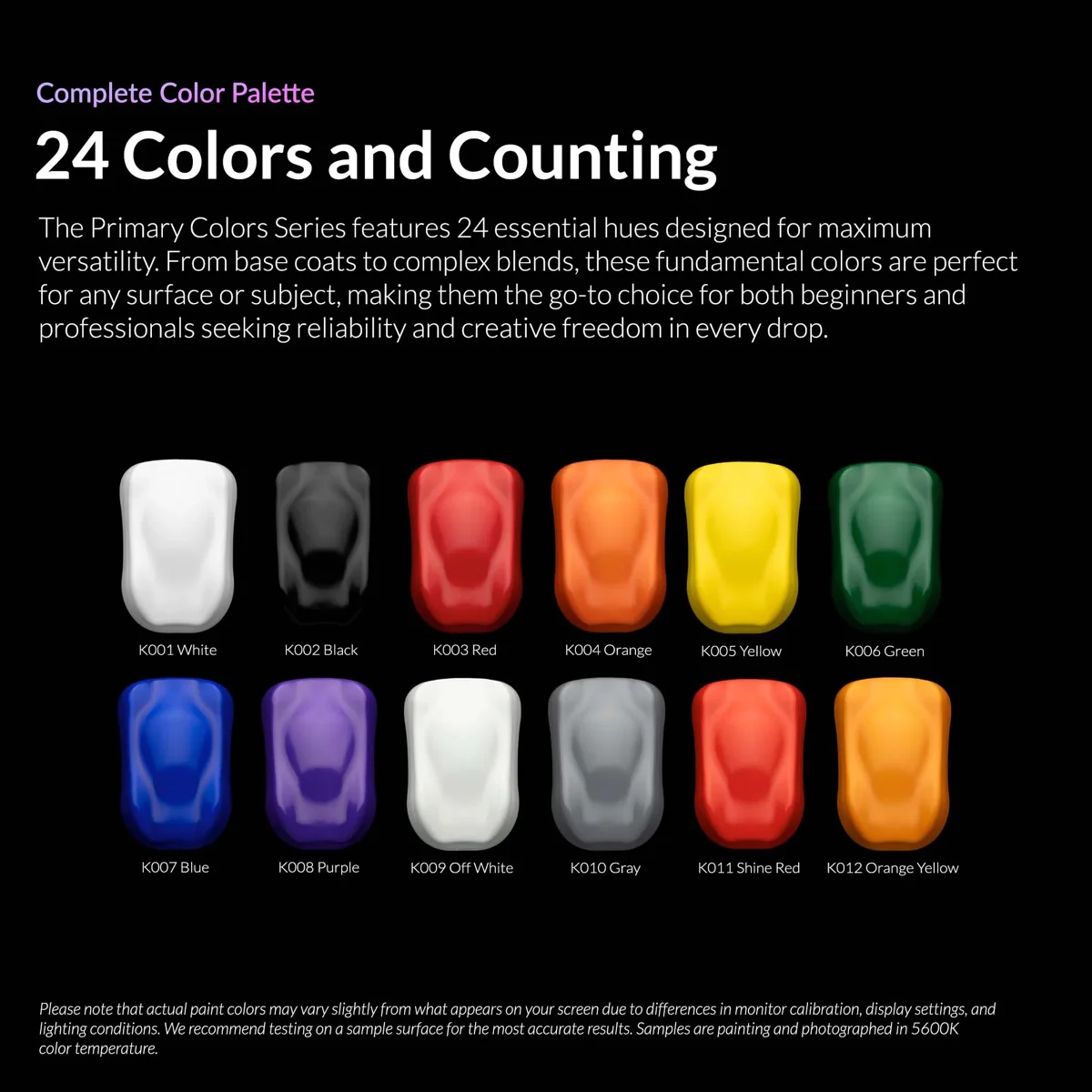 Kaleido ColorWorks 12 Color Primary Set Acrylic - Image 3