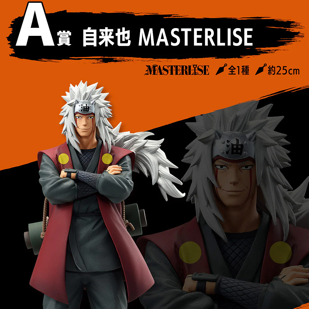 Masterlise Ichibansho Figure: Jiraiya (Legendary Sannin) (Naruto Shippuden)