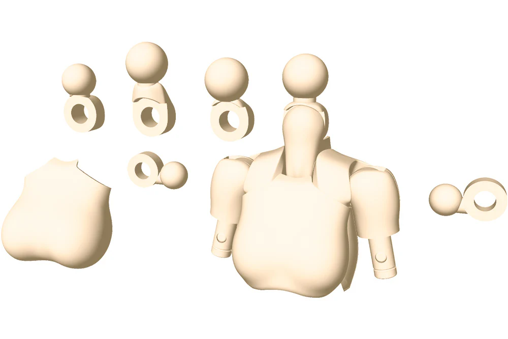 Megami Device KP565 MSG 01 Tops Set (Skin Color A) - Image 9