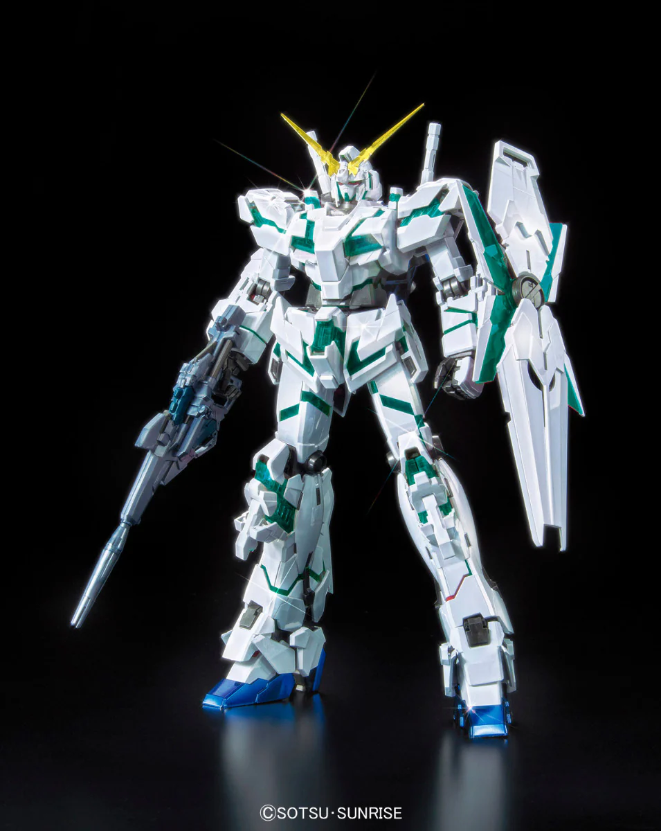 MG RX-0 Unicorn Gundam (Red & Green Frame) Titanium Finish - Image 3