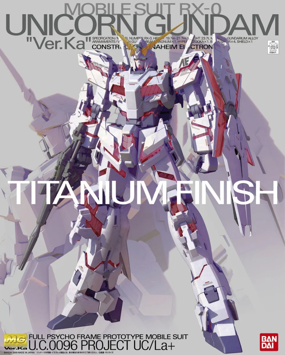 MG RX-0 Unicorn Gundam Ver.Ka Titanium Finish - Image 8