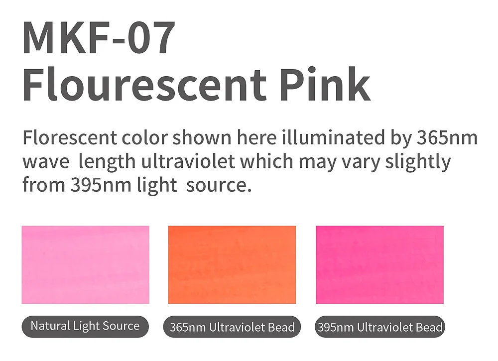 MKF07 Fluorescent Pink Acrylic Marker - Image 2