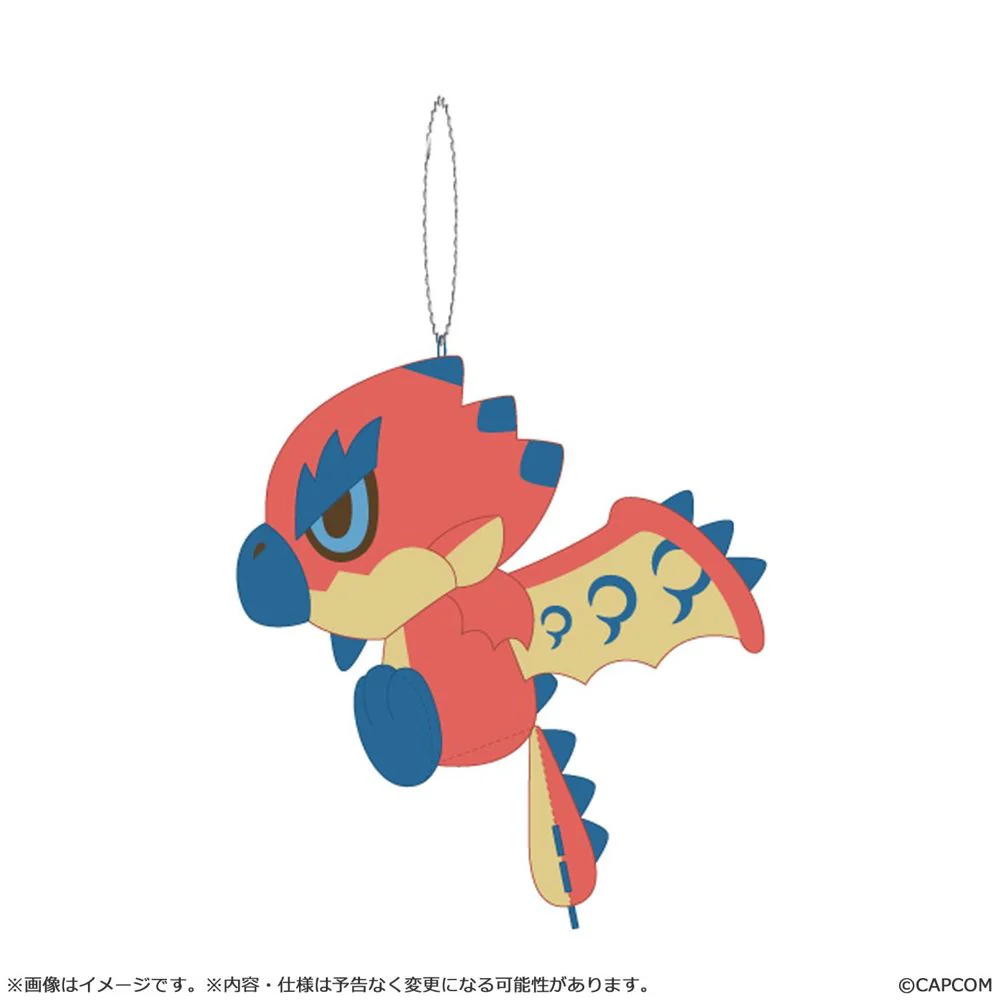 Monster Hunter Chibi Style Plush Keychain: Rathalos - Image 3