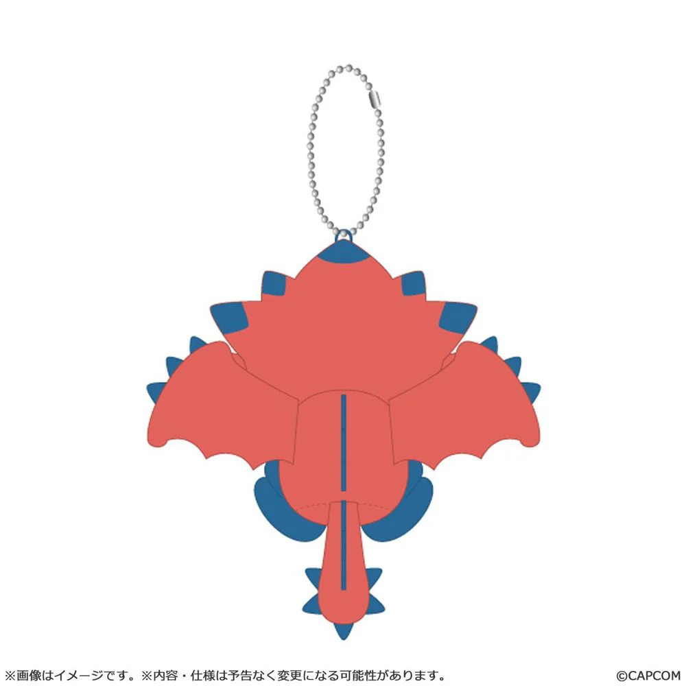Monster Hunter Chibi Style Plush Keychain: Rathalos - Image 4