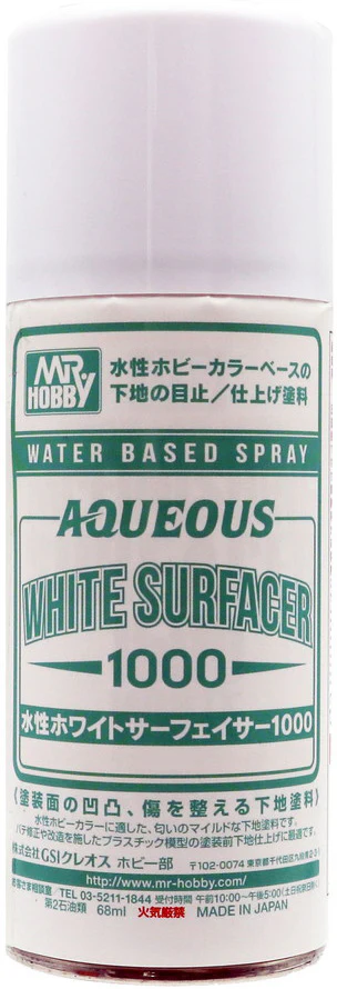 Mr. Aqueous White Surfacer 1000 Spray 170ml - Image 2