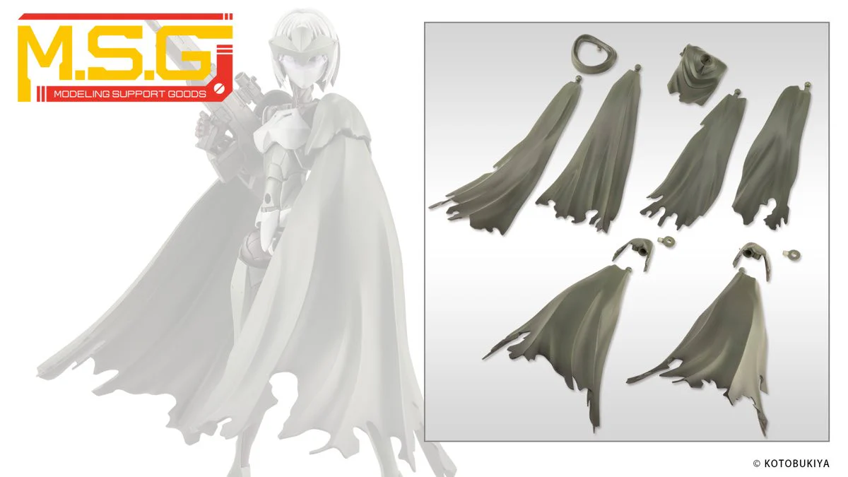 MSG Dress Up Parts MO007 Crash & Side Cloak Dark Green Ver.