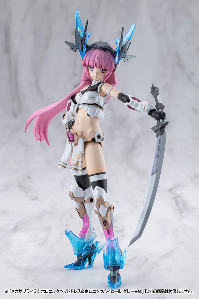 MSG MJ34J Mecha Supply 34 Holonic Headdress & Holonic High Heels Gray Ver. - Image 16
