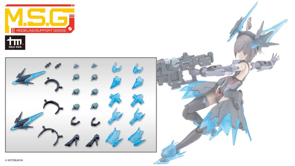 MSG MJ34J Mecha Supply 34 Holonic Headdress & Holonic High Heels Gray Ver. - Image 3