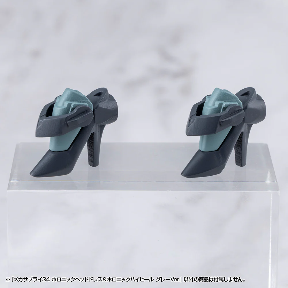 MSG MJ34J Mecha Supply 34 Holonic Headdress & Holonic High Heels Gray Ver. - Image 5