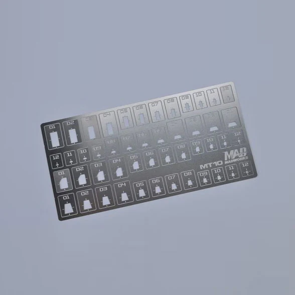 MT-10 Photo Etched Tools: Polygon Scribing Templates 2