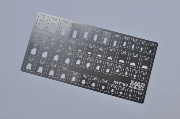 MT-10 Photo Etched Tools: Polygon Scribing Templates 2 - Image 3