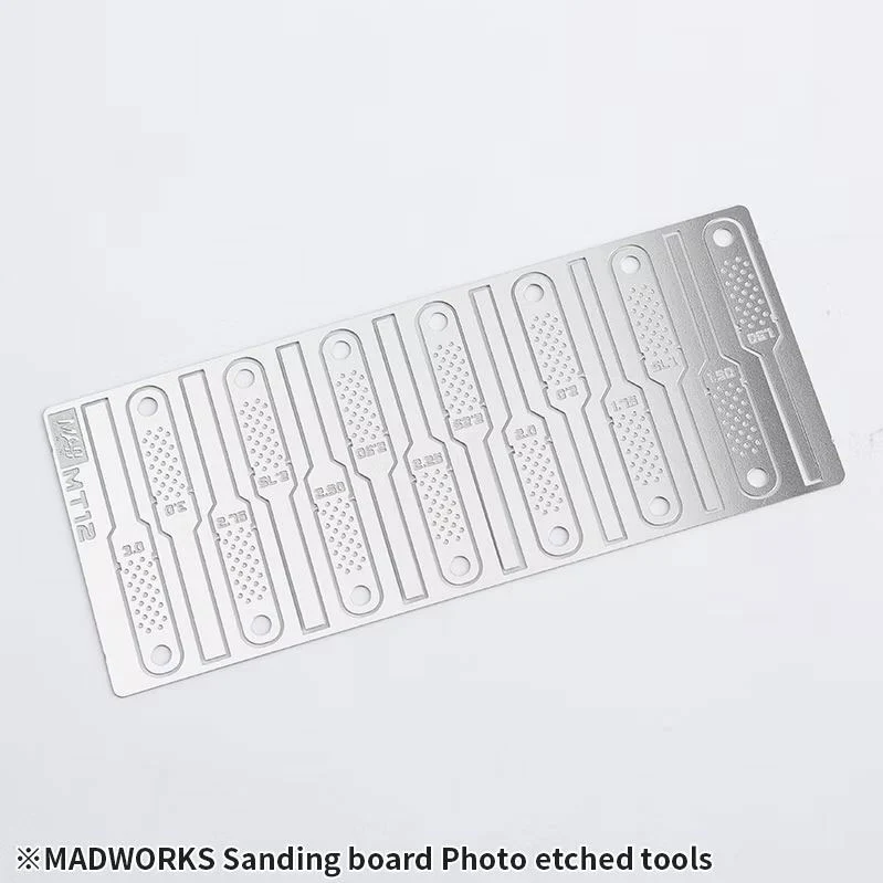 MT-12 Photo Etched Tools: Sanding Board (Strip) - Image 2