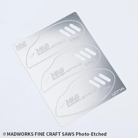 MT-14 Photo Etched Tools: Fine Craft Saws (0.15mm) - Image 2