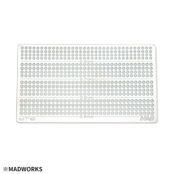 MT-16 Photo Etched Parts: Hex Head Cap (0.6-0.9mm) - Image 2