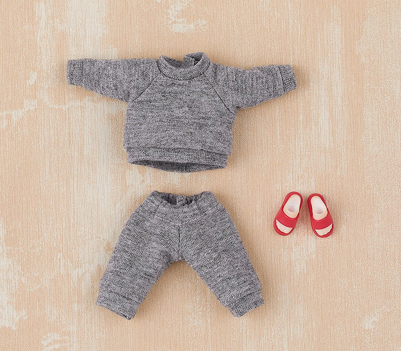 Nendoroid Doll Outfit Set: Sweatshirt and Sweatpants (Gray) - Image 2