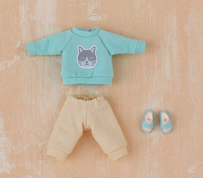 Nendoroid Doll Outfit Set: Sweatshirt and Sweatpants (Light Blue) - Image 2