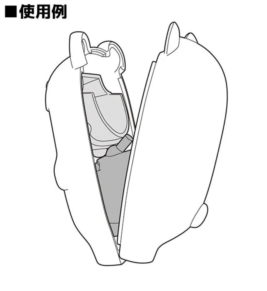Nendoroid More Kigurumi Face Parts Case (Ghost Cat: White) - Image 4