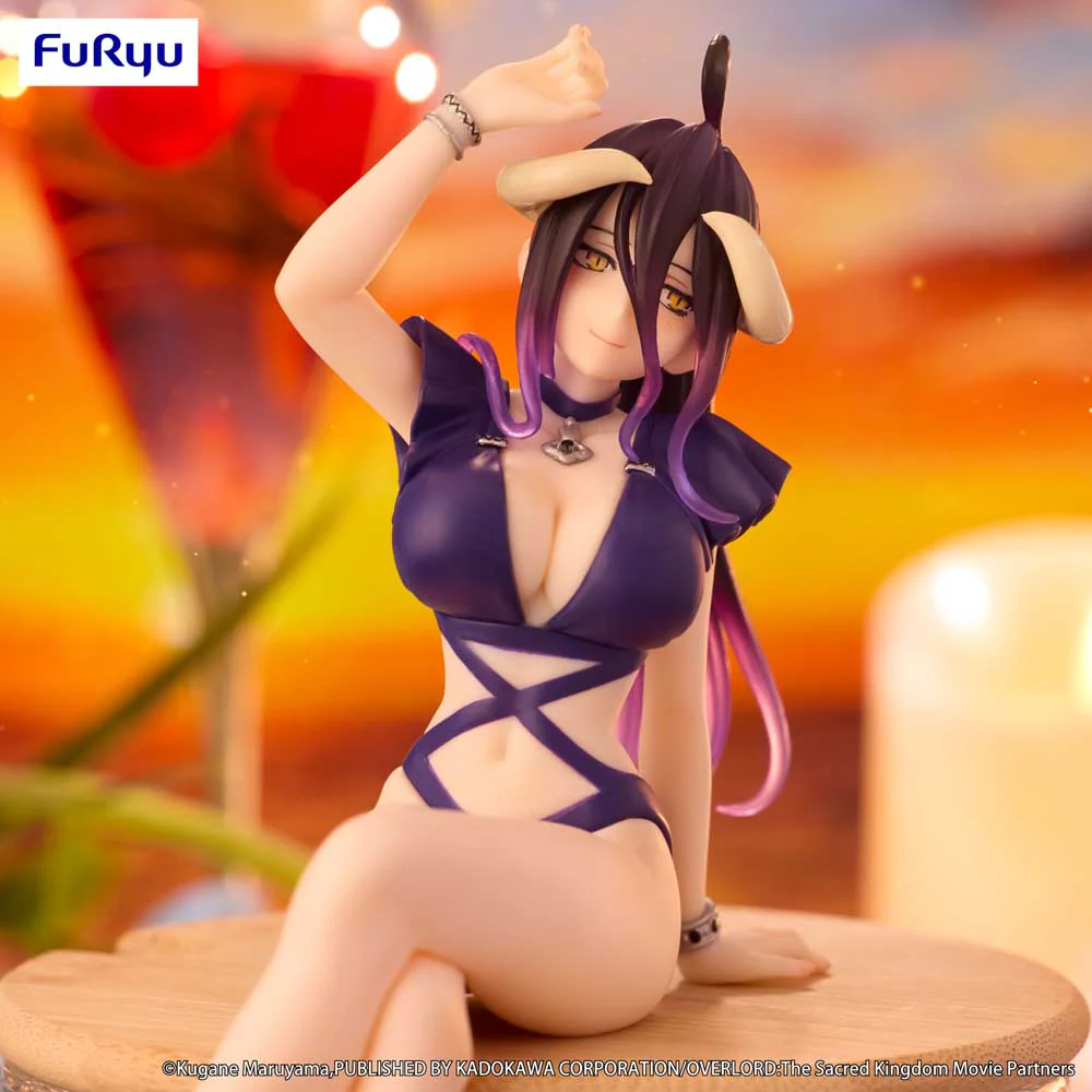 Noodle Stopper Figure: Albedo Swimsuit Dark Purple Color Ver. (Overlord) - Image 10