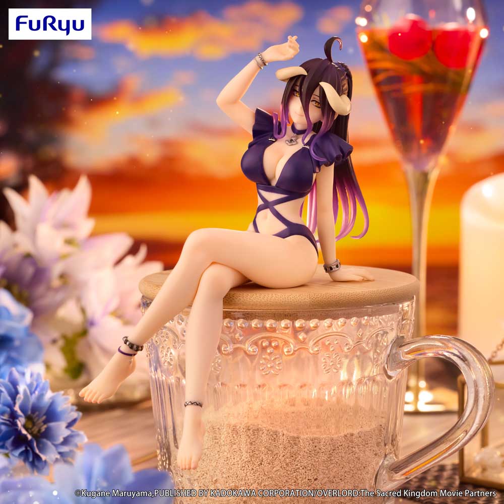 Noodle Stopper Figure: Albedo Swimsuit Dark Purple Color Ver. (Overlord) - Image 11