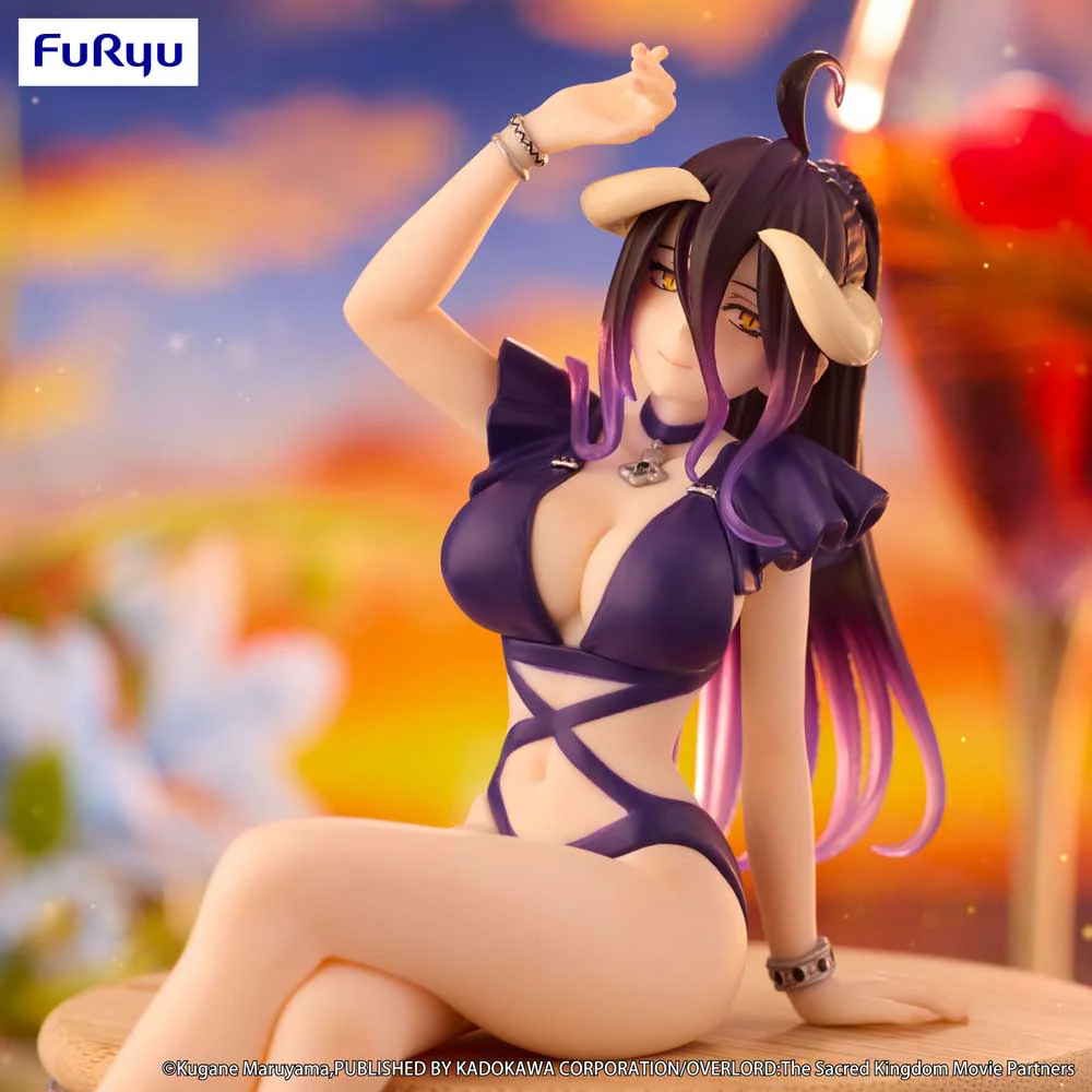 Noodle Stopper Figure: Albedo Swimsuit Dark Purple Color Ver. (Overlord) - Image 8