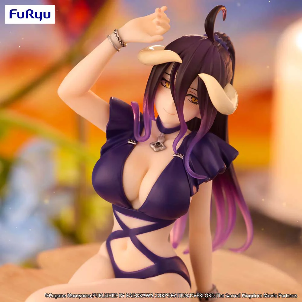 Noodle Stopper Figure: Albedo Swimsuit Dark Purple Color Ver. (Overlord) - Image 9