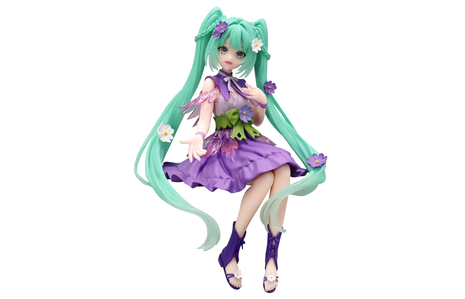 Noodle Stopper Figure: Hatsune Miku Flower Fairy Purple Cosmos Ver. - Image 2
